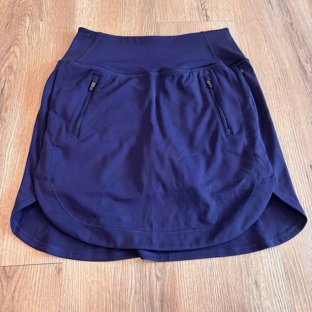 Athleta Women’s Fairway Golf Skort 18” Pickleball Pockets Blue Size XS 26” Waist
